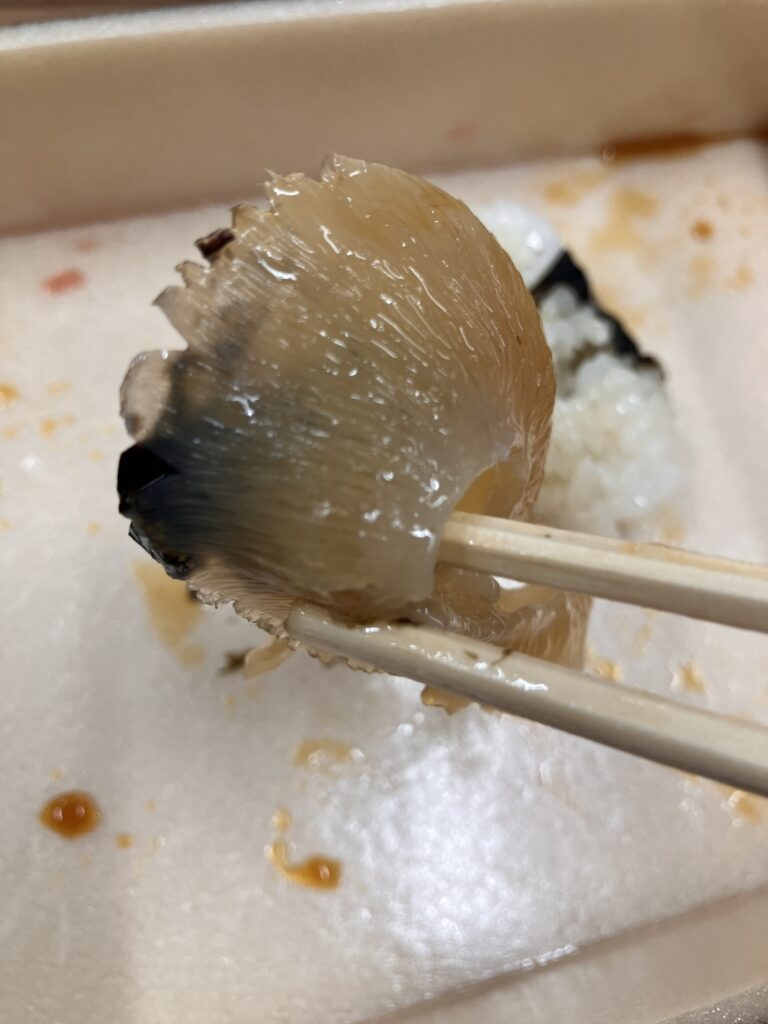 Shark fin in Umai Sushikan’s bento from Sendai